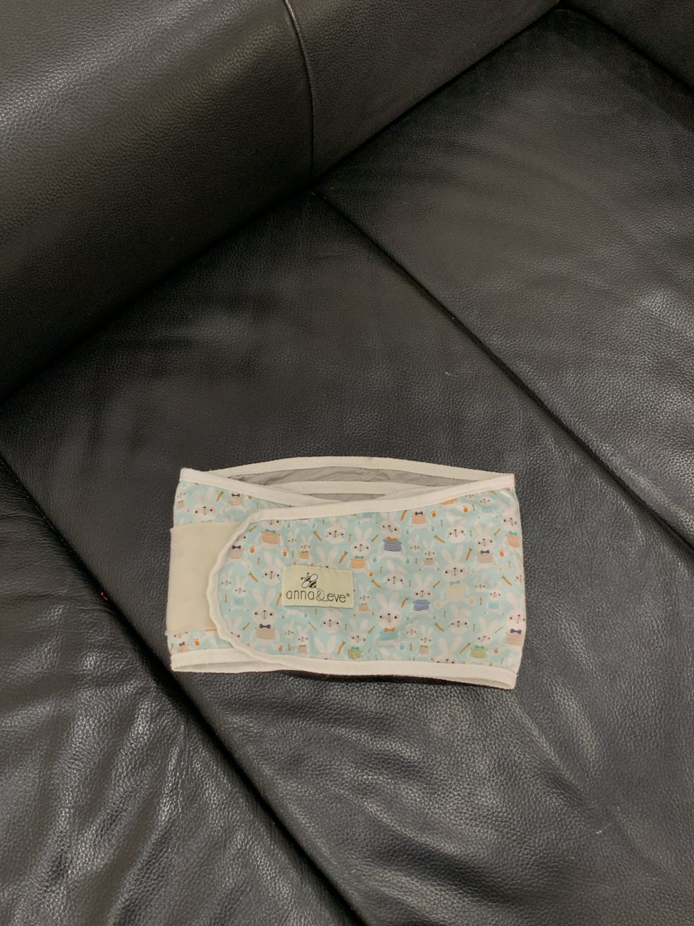 Khăn quấn ngủ ngon, ủ tay chống giật mình Anna&Eve hoạ tiết chú thỏ xanh (size L/41-52cm/5kg trở lên) - Ảnh 2