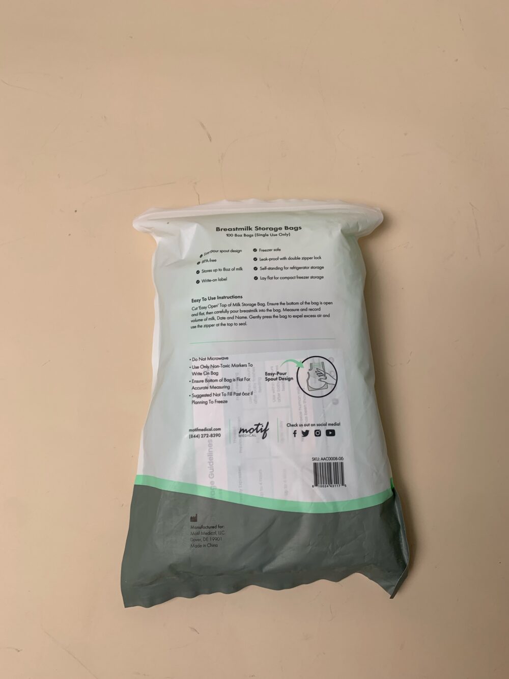 Túi trữ sữa Motif (70 túi) - Ảnh 2