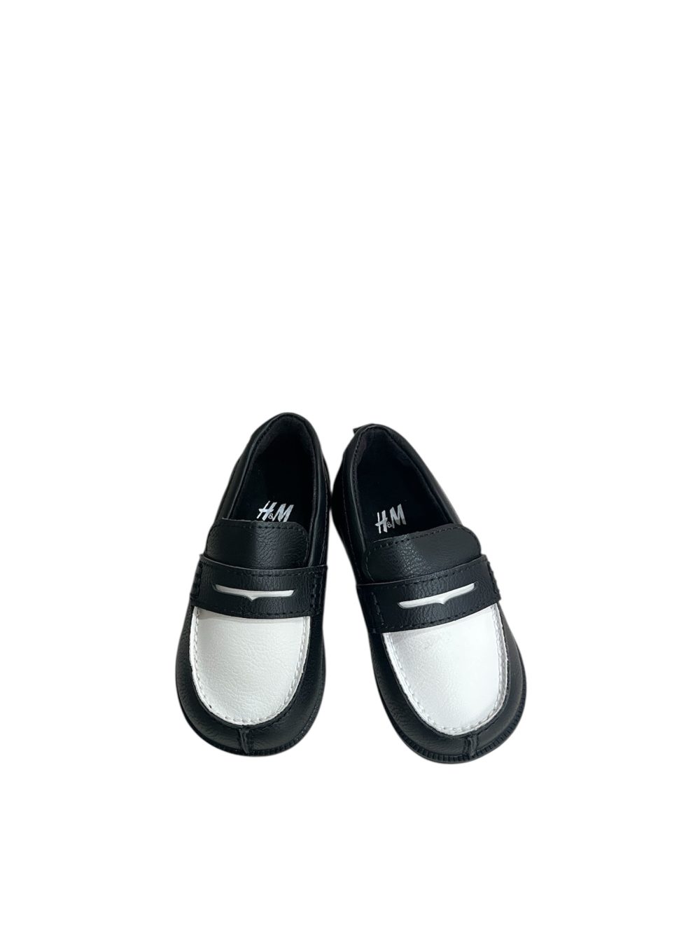 Giày Loafer màu đen trắng H&M (Size:18/19, 11.1cm) - Ảnh 1