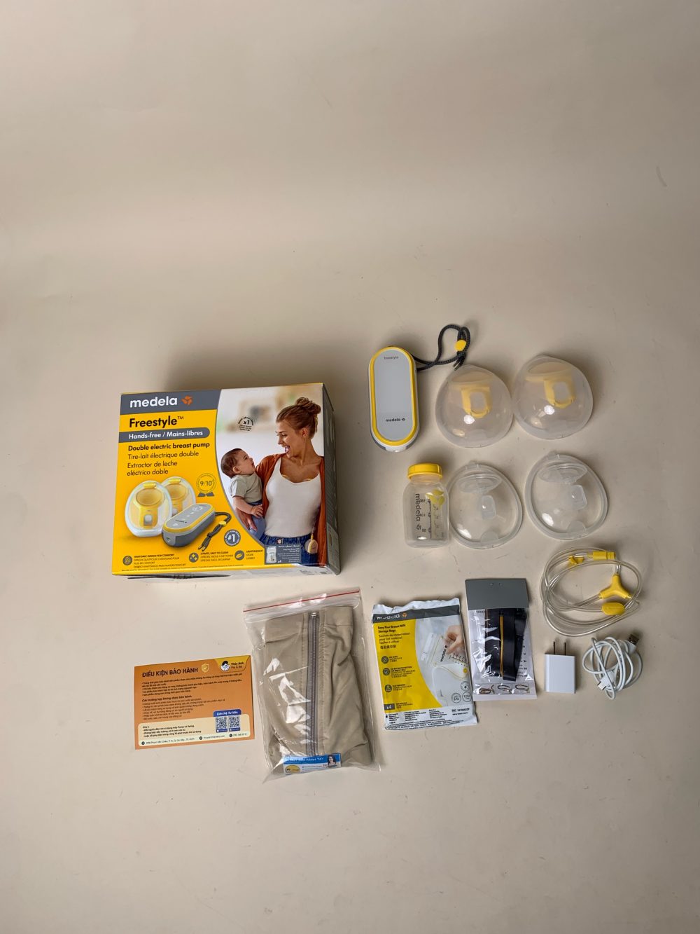 Máy hút sữa Medela Freestyle hands free tặng áo hút sữa (còn BH 14/1/2027) - Ảnh 2