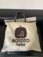 Gối chống trào ngược Rototo bebe vải air mesh waffle màu trắng (còn túi đựng hãng) - Ảnh 8