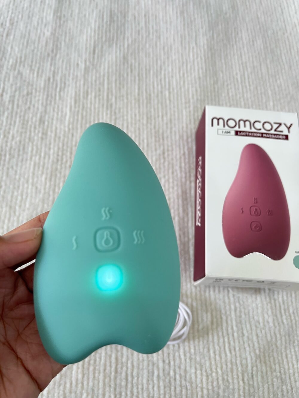 Máy massage ngực Momcozy màu xanh (máy đơn) fullbox - Ảnh 7