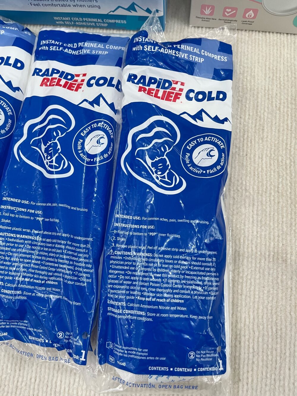 Băng vệ sinh lạnh giảm đau Rapid Relief Cold (full box, 4 miếng) - Ảnh 2