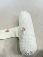 Gối chặn chống giật mình Mochee tổ ong thêu gấu vải waffle ( 0m+) - Ảnh 5