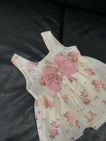 Set 2 đầm xoè hoạ tiết hoa, nơ mix brand Mothercare màu trắng, kem (size:1/3M) - Ảnh 6