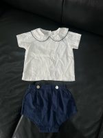 Set 2 bộ bodysuit và bộ cọc tay mix brand màu trắng/navy( size: 3/6m) - Ảnh 7