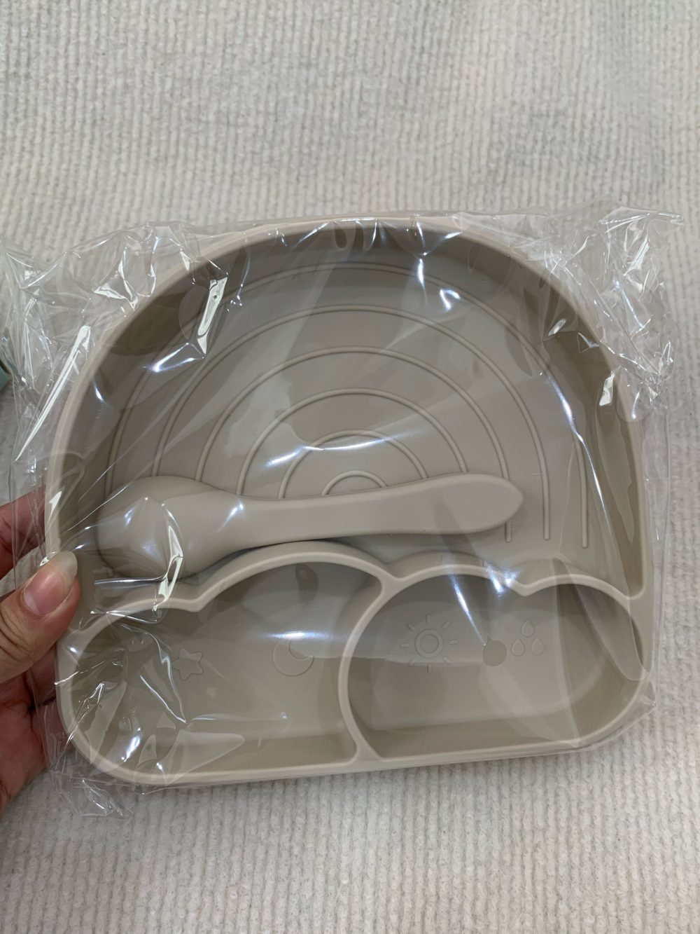 Khay ăn Misan hình cầu vồng kèm thìa (full box) - Ảnh 4