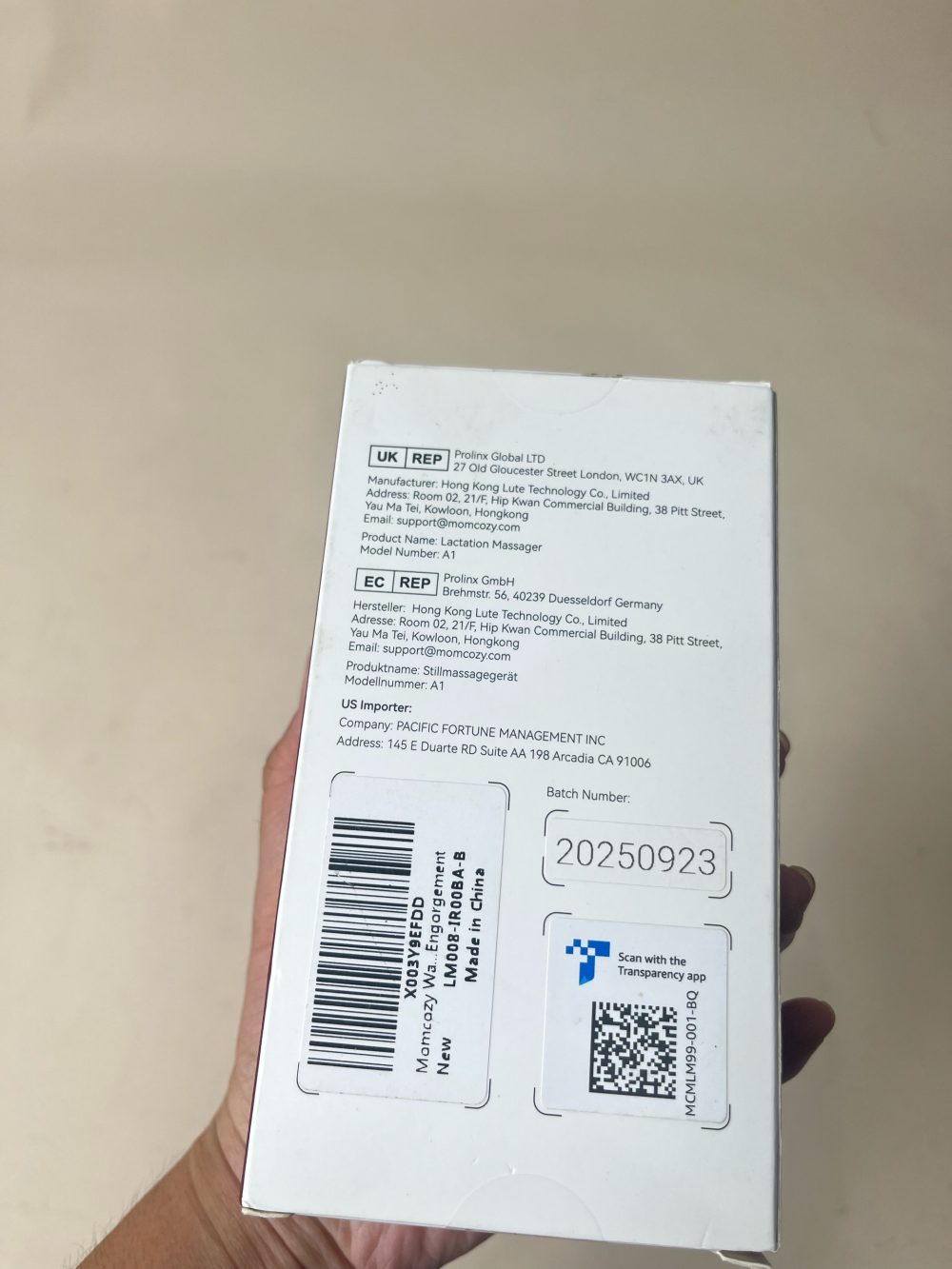 Máy massage ngực Momcozy, máy đơn( mới 100%, nguyên seal) - Ảnh 8