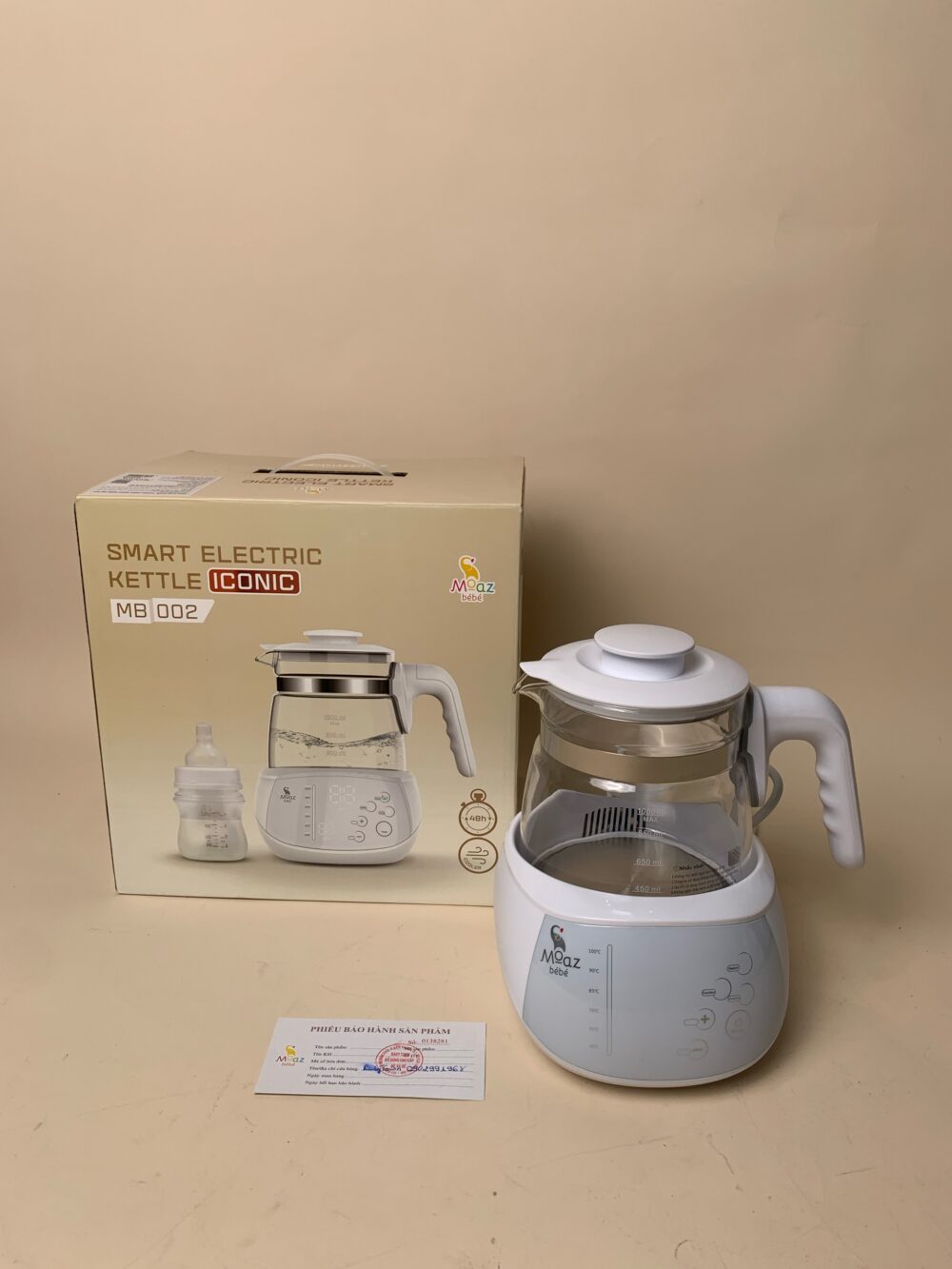 Bình đun nước thông minh Moaz bebe MB-002 (full box) còn BH 21/1/2027 - Ảnh 2