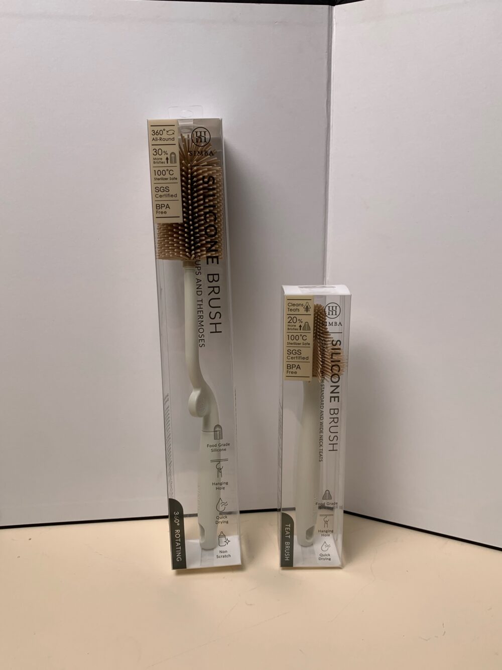 Set 2 cọ rửa bình sữa silicone Simba - Ảnh 2