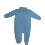 Bodysuit dài tay Ralph Lauren màu xanh (size 9m/75cm)