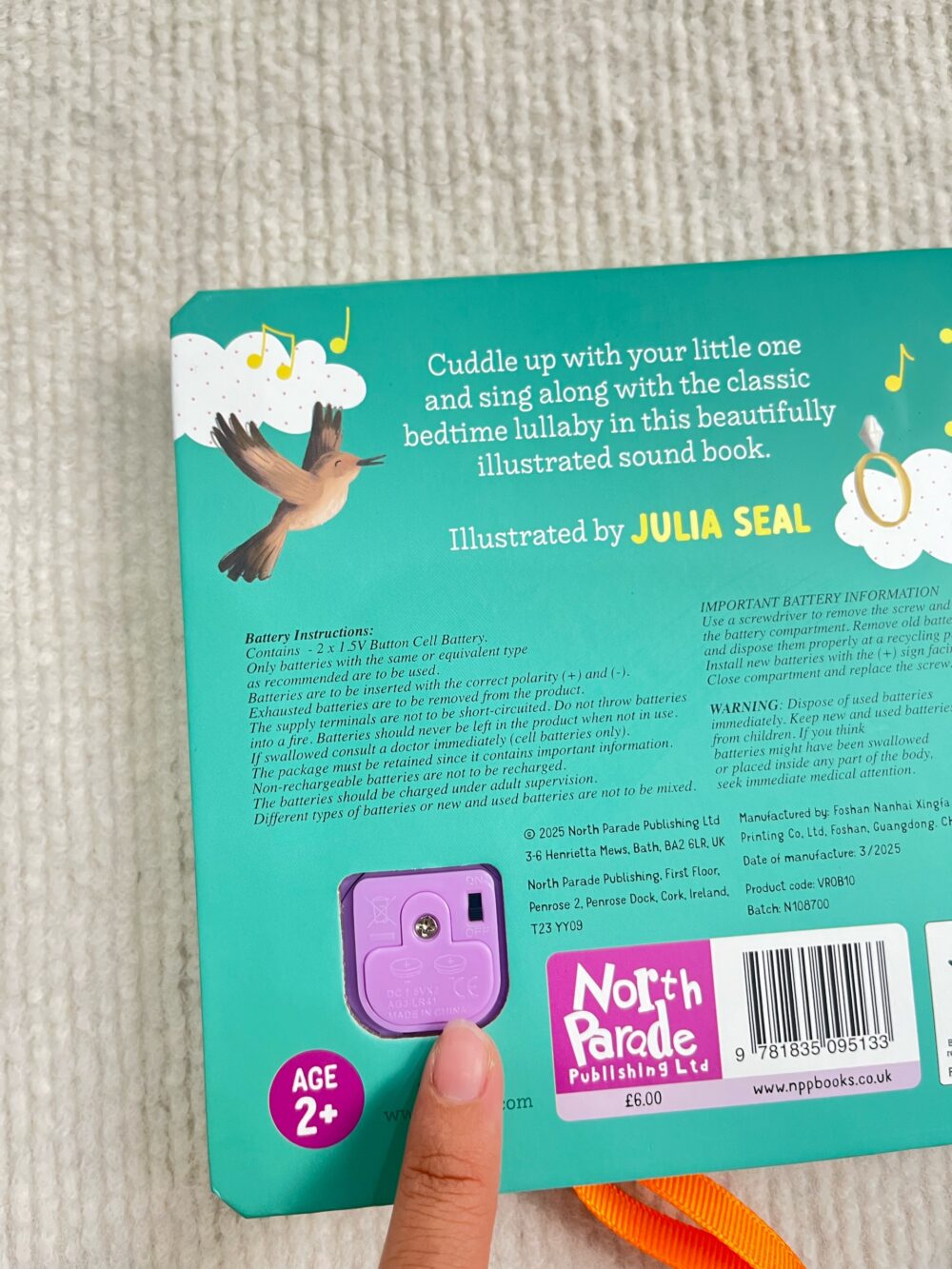 Set 2 cuốn sách âm thanh Robert Frederick cho bé cùng hát ( 2m+) tặng kèm sách vải ( 0m+) - Ảnh 5