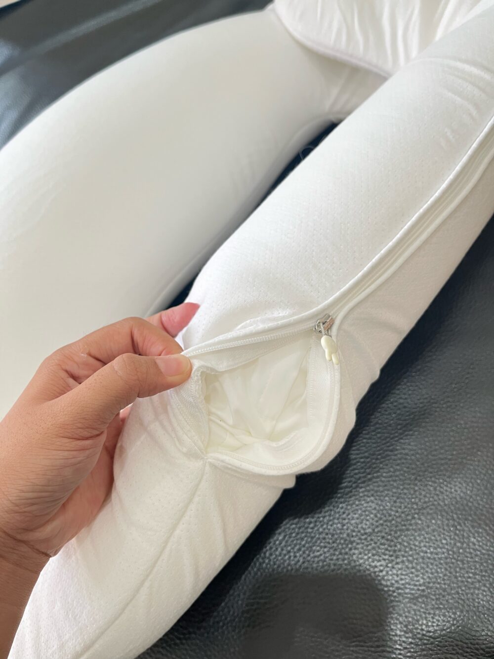 Gối thỏ Raras vải bamboo màu trắng (full 2 box, size: 2m+/2y) - Ảnh 5