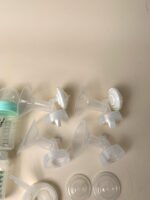 Máy hút sữa Motif Luna kèm phụ kiện thay thế (van mỏ vịt, van chặn sữa, bộ cổ nối spectra) - Ảnh 10