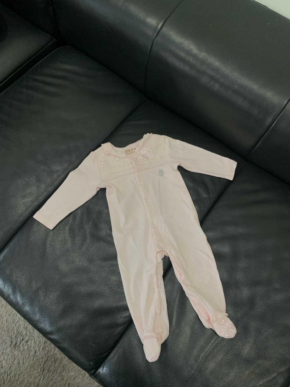 Set 3 bộ sleepsuit mix brand Giggles và Nous màu hồng, trắng, xanh ( size: 3/6m) - Ảnh 14