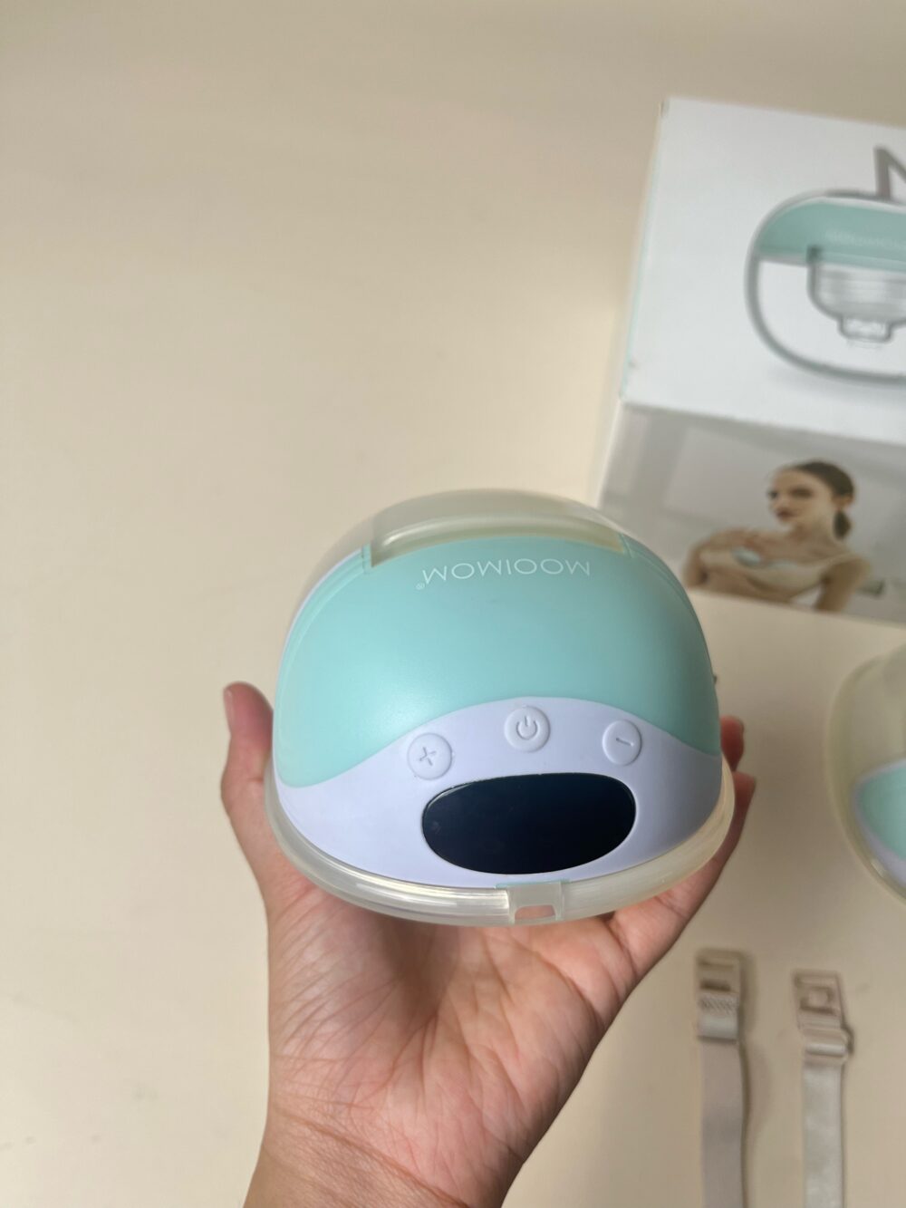 Máy hút sữa đôi không dây Mooimom M3 ( full box) - Ảnh 2