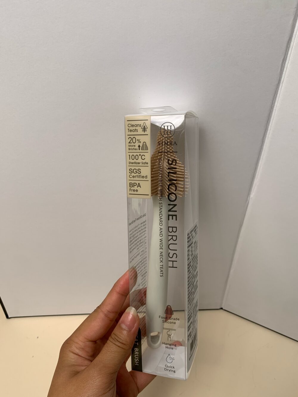 Set 2 cọ rửa bình sữa silicone Simba - Ảnh 4