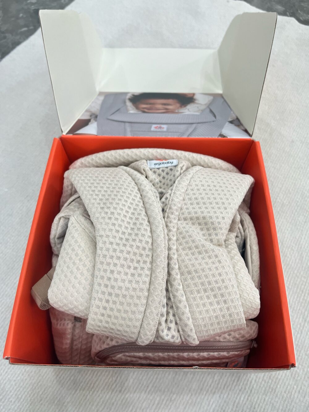 Địu Ergobaby Omni Deluxe Mesh, Natural Beige - likenew (full box) - Ảnh 10