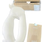 Gối thỏ Raras vải bamboo màu trắng (full 2 box, size: 2m+/2y)