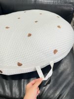 Gối chống trào ngược Rototo bebe vải Airmesh Waffle hoạ tiết gấu màu trắng (size: 0->12m) - Ảnh 6