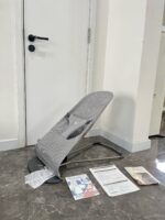 Ghế rung BabyBjorn vải mesh màu xám 0->2y( full box) - Ảnh 2