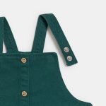 Set bộ yếm tay dài màu xanh Obaibi hoạ tiết hoa nhí ( size 12m) - Ảnh 13