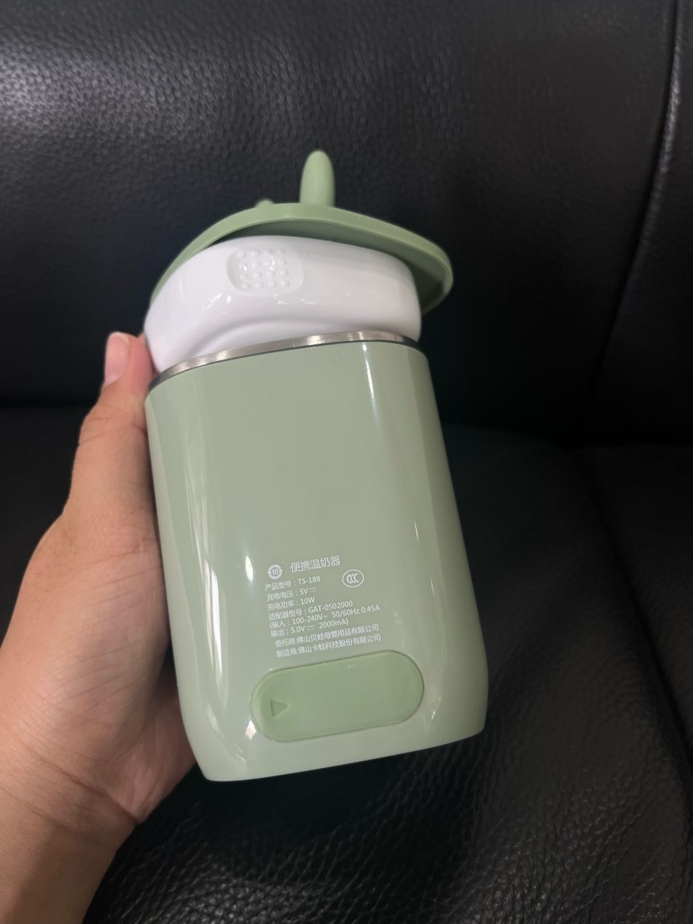 Máy hâm sữa di động Jiffi 3.0 màu xanh kèm cổ hegend ( còn túi đựng) - Ảnh 9