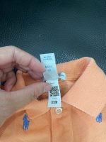 Bodysuit polo đùi Ralph Lauren màu cam (size 3M/66) - Ảnh 2
