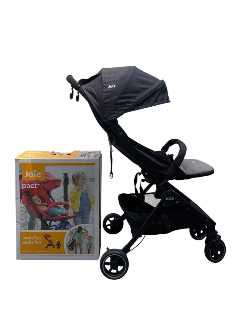 Xe đẩy Joie Pact Ember màu đen – BH T7/2026 (fullbox & phụ kiện) - Ảnh 1