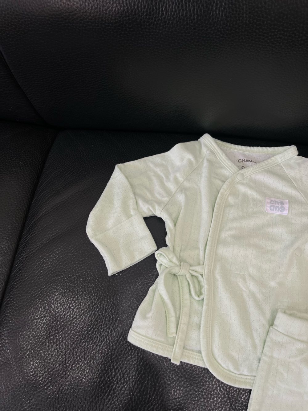 Set 3 bộ bodysuit và sơ sinh dài tay Chaang màu pastel (size: 0m->3m) - Ảnh 12