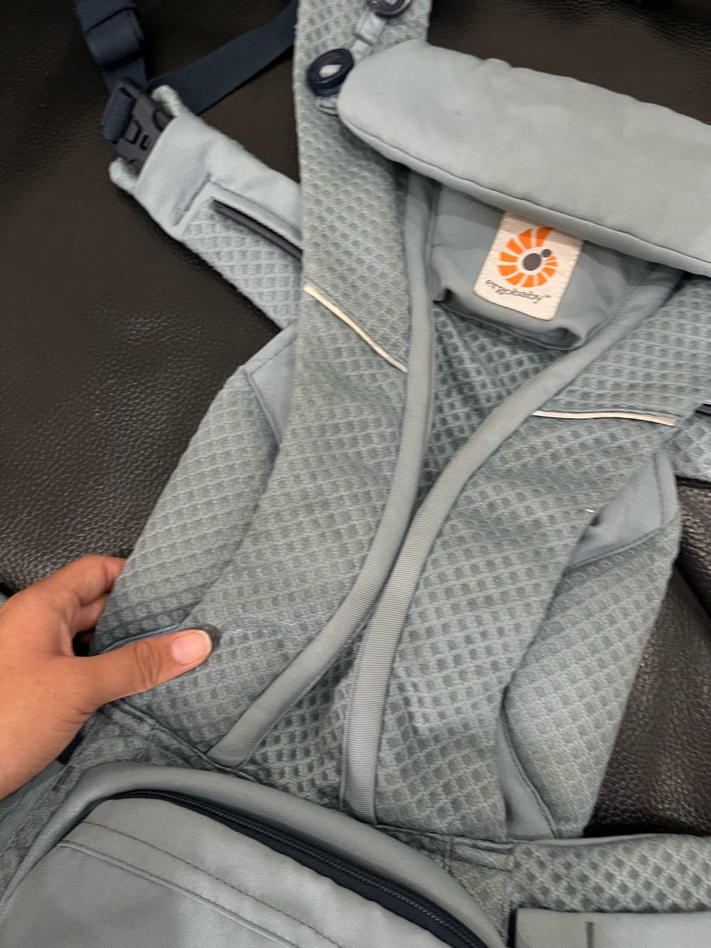 Địu cho bé Ergobaby Omni Breeze, Slate Blue ( 0m ->20kg) - Ảnh 11