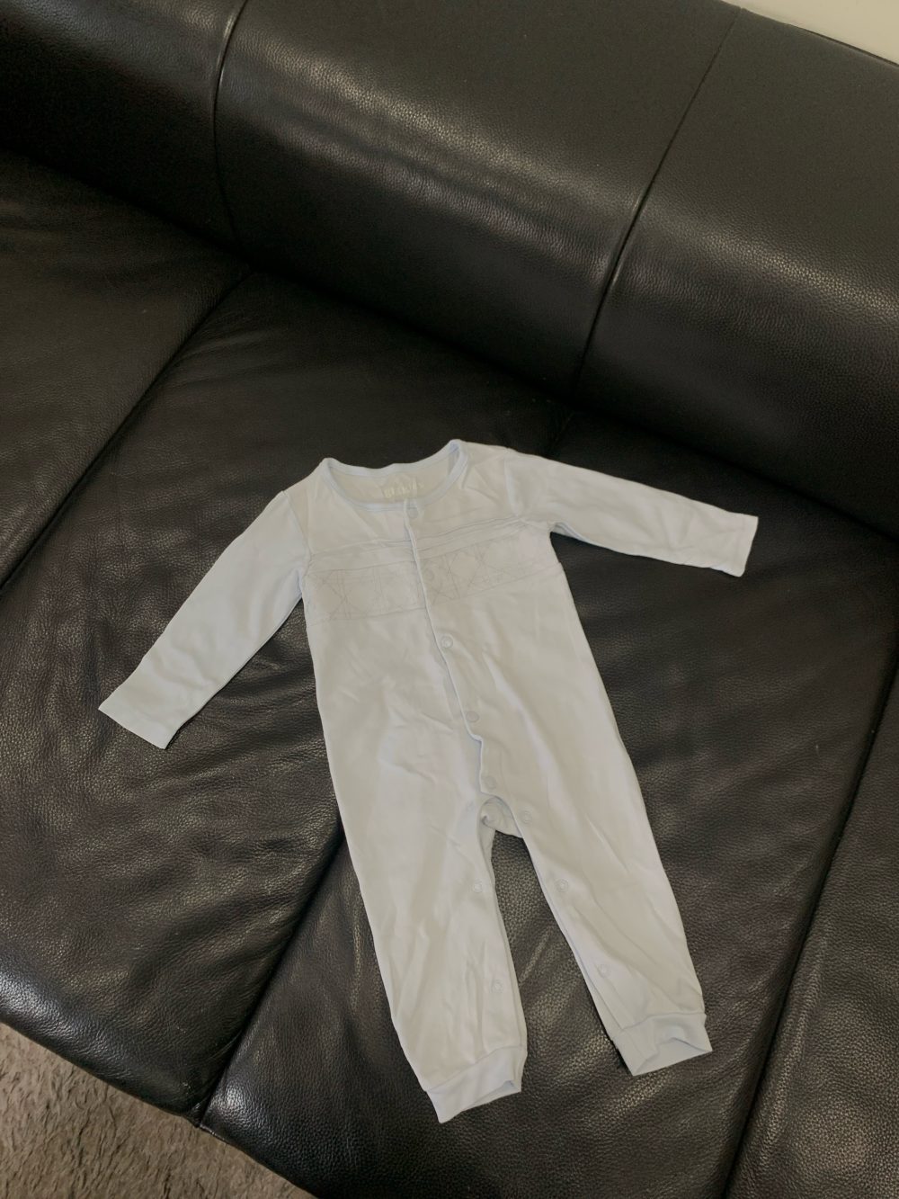 Set 3 bộ sleepsuit mix brand Giggles và Nous màu hồng, trắng, xanh ( size: 3/6m) - Ảnh 9