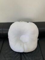 Gối chống trào ngược Rototo bebe vải air mesh waffle màu trắng (còn túi đựng hãng) - Ảnh 5