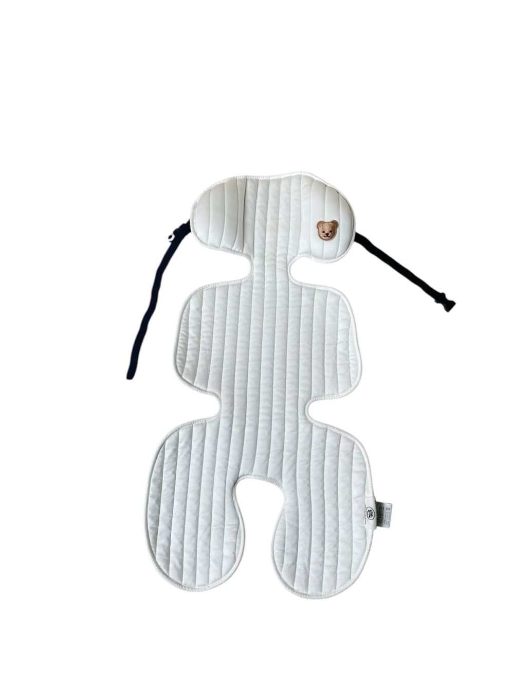 Đệm lót xe đẩy Chez bébé màu trắng hoạ tiết gấu - Ảnh 1