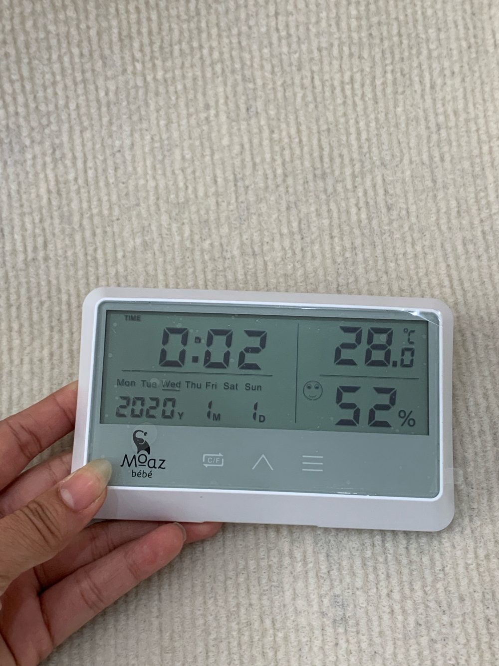 Nhiệt kế đo độ ẩm đa năng Moaz Bébé - Ảnh 5