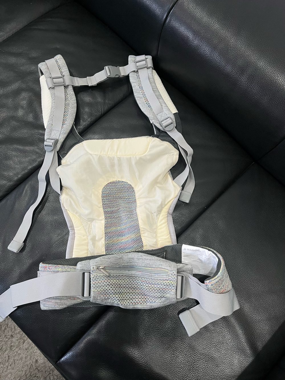 Địu trợ lực Mooimom AiryKnit 0–>36M tặng kèm yếm địu ( full box) - Ảnh 5