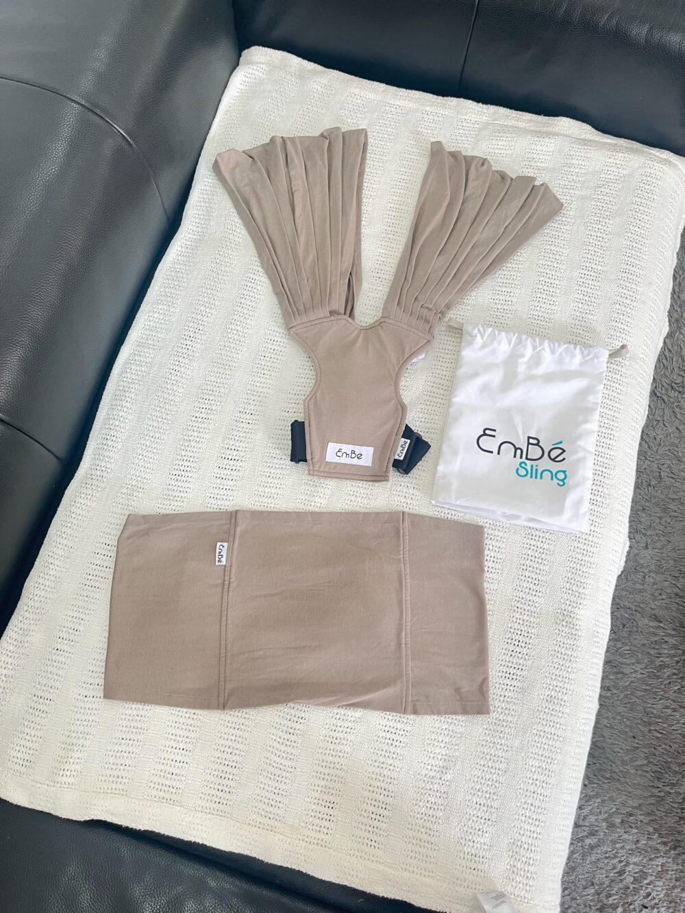 Địu Vải EmBé Sling flex plus màu Mocha (Sơ Sinh-> 24 Tháng) - Ảnh 4