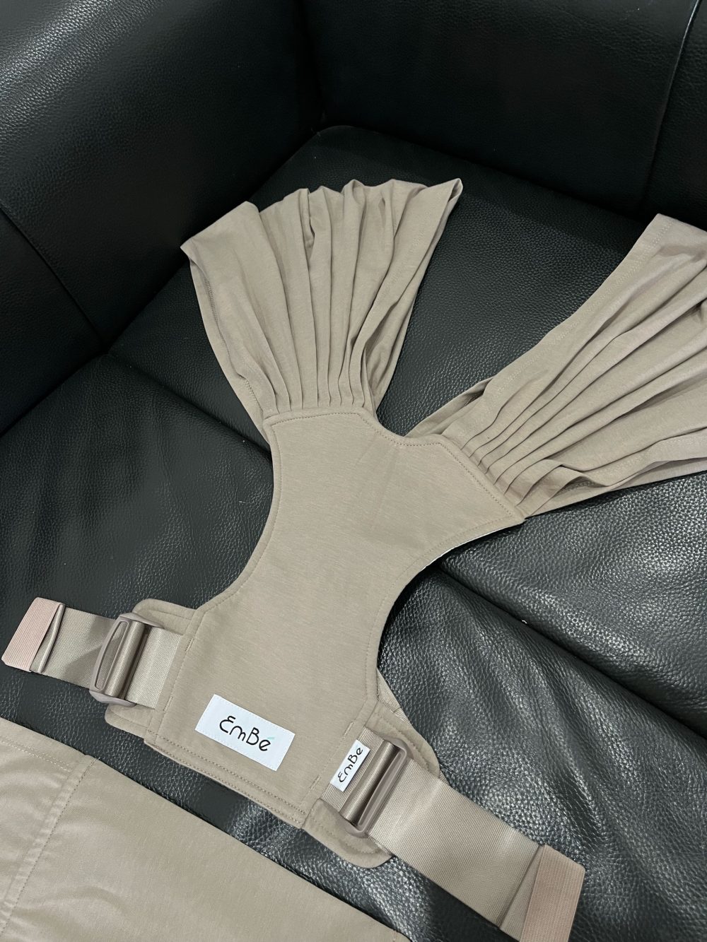 Địu vải EmBé Sling NovaSoft màu mocha 0m->24m (no box) - Ảnh 11