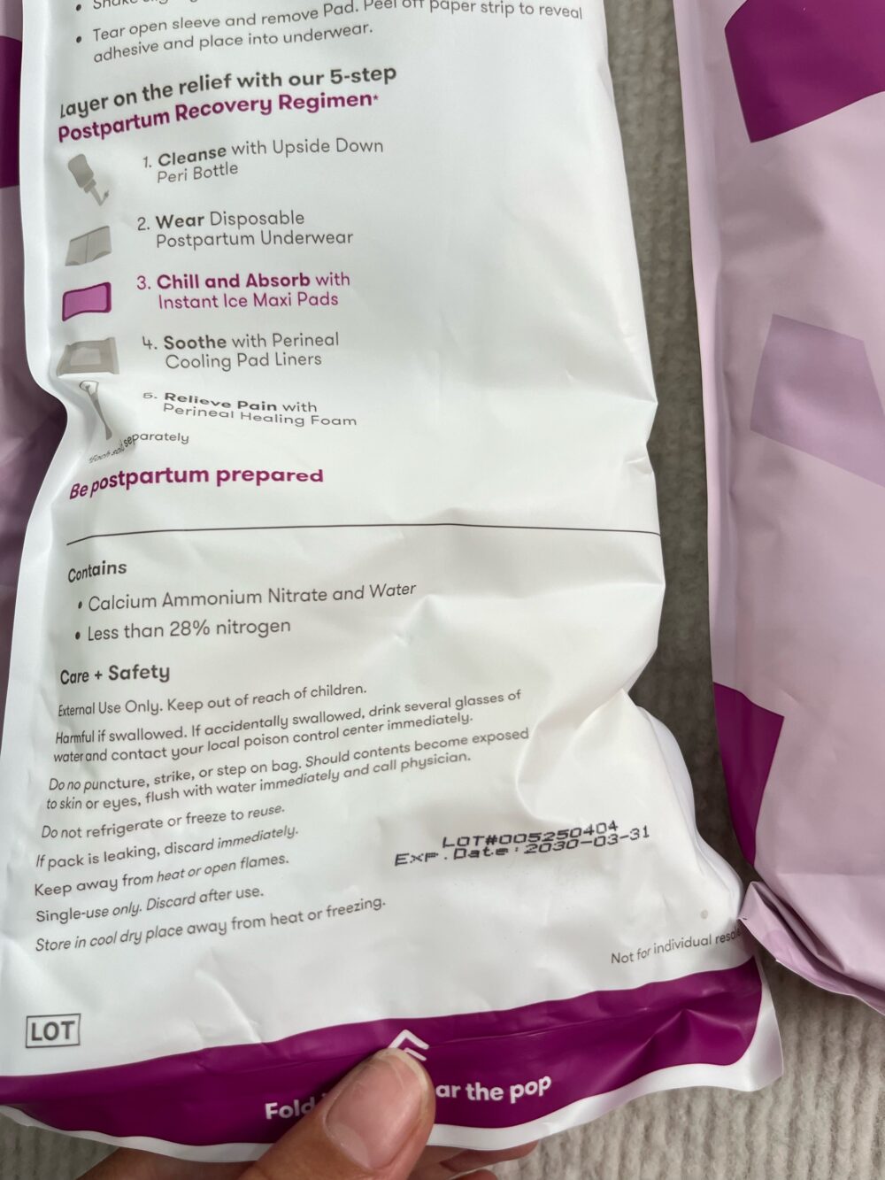 Set 6 băng vệ sinh Frida Mom Instant Ice Maxi Pads hỗ trợ phục hồi sau sinh ( 6 miếng, HSD: 31/3/2030) - Ảnh 7