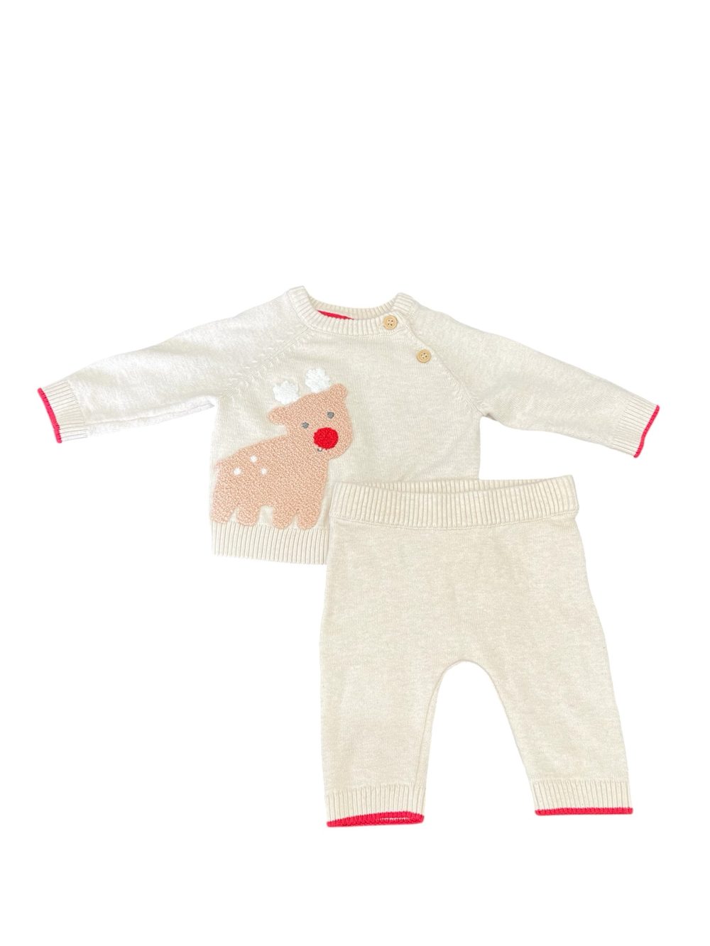 Set đồ dài tay Mothercare hình tuần lộc (size: 1m~4,5kg) - Ảnh 1