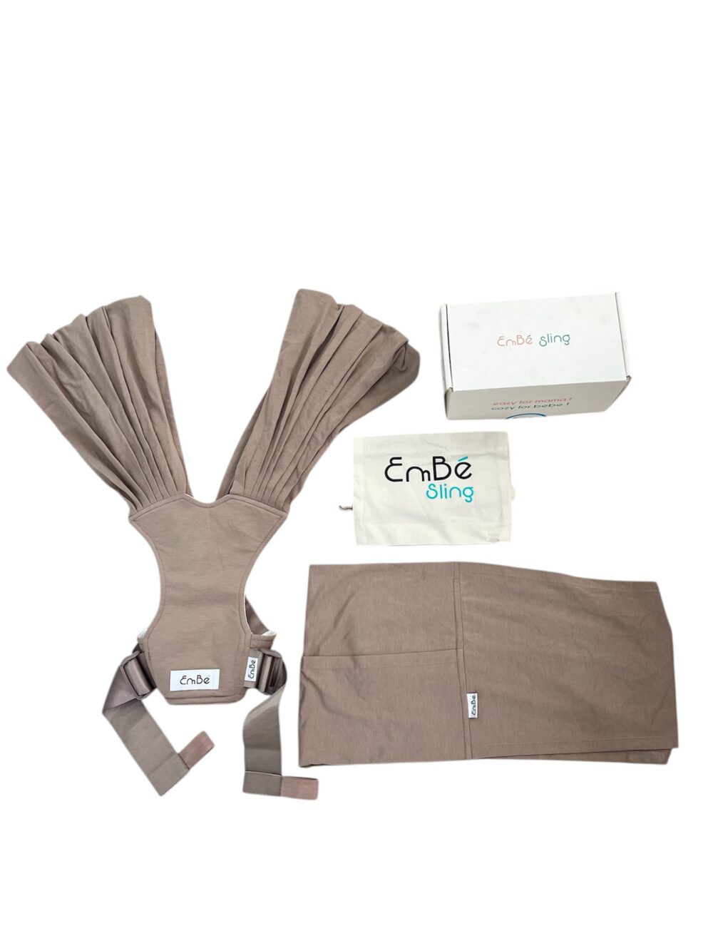 Địu Vải EmBé Sling NovaSoft màu Mocha FLEX (Full box)