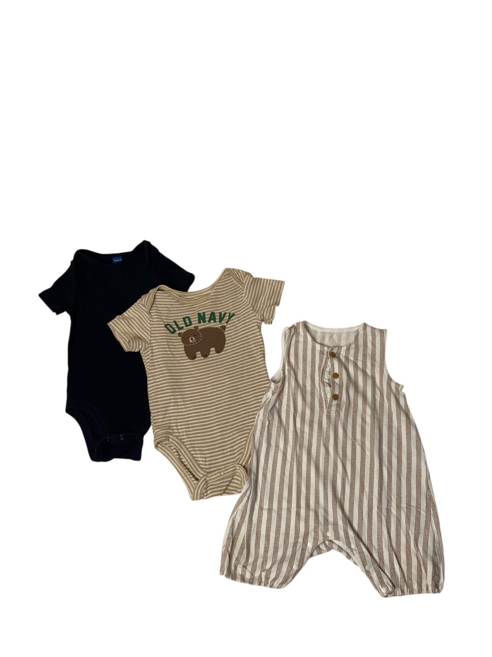 Set 3 bộ bodysuit Old Navy, Uniqlo (size 18m/24m) - Ảnh 1