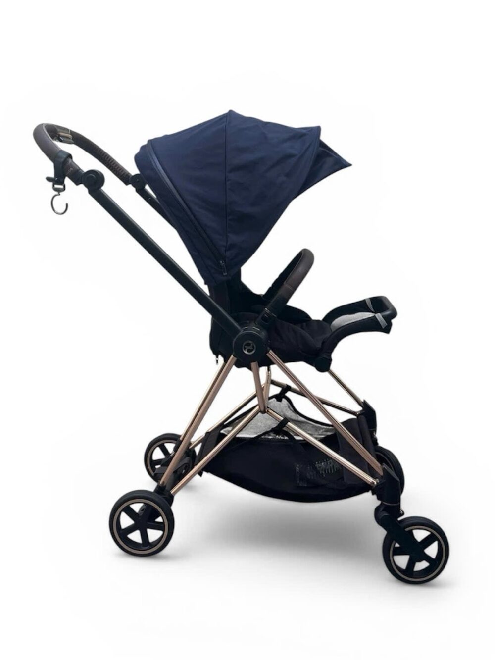 Xe đẩy Cybex mios 2 (màu xanh đen, khung Rosegold) - sơ sinh -> 22kg