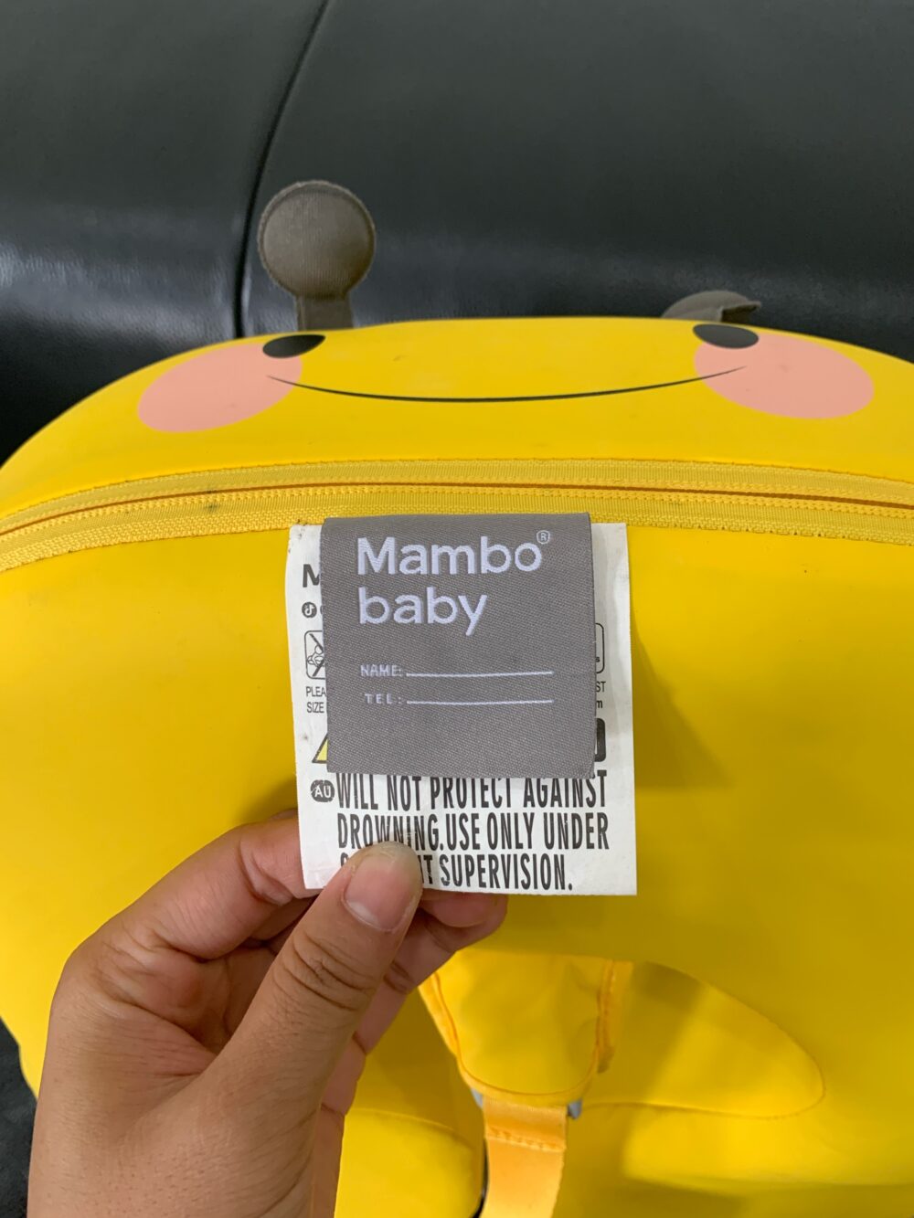 Phao nách Mamboobaby hình con ong màu vàng (size M/8-36m/vòng ngực 46-54cm/ 6-18kg) - Ảnh 3