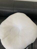 Gối chống trào ngược Rototo bebe vải air mesh waffle màu trắng (còn túi đựng hãng) - Ảnh 7