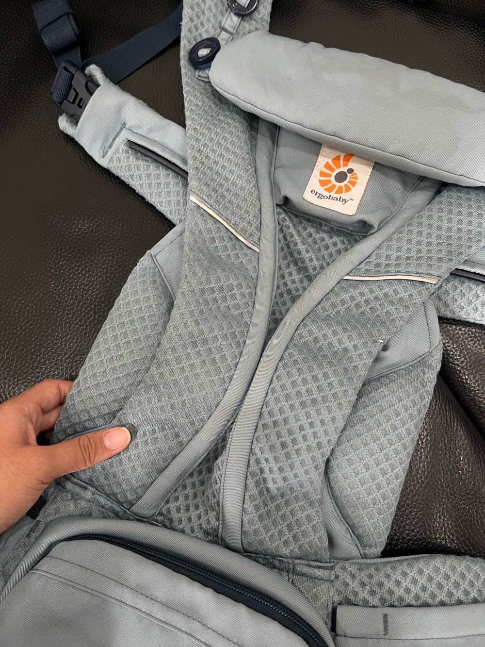 Địu cho bé Ergobaby Omni Breeze, Slate Blue ( 0m ->20kg) - Ảnh 12