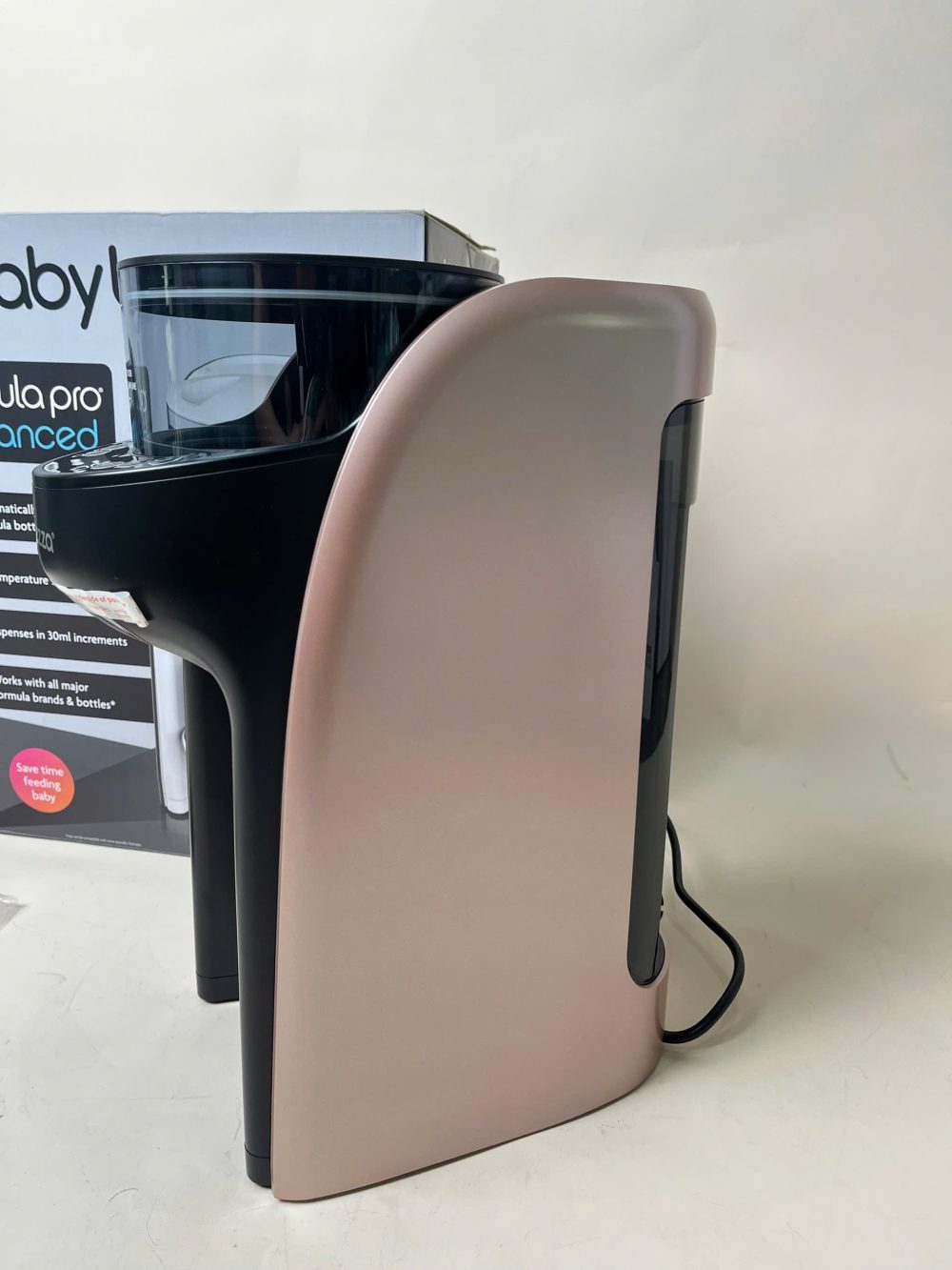 Máy pha sữa Baby Brezza Formula Pro Advanced màu Rose Gold/Black ( full box, new 100%) - Ảnh 7