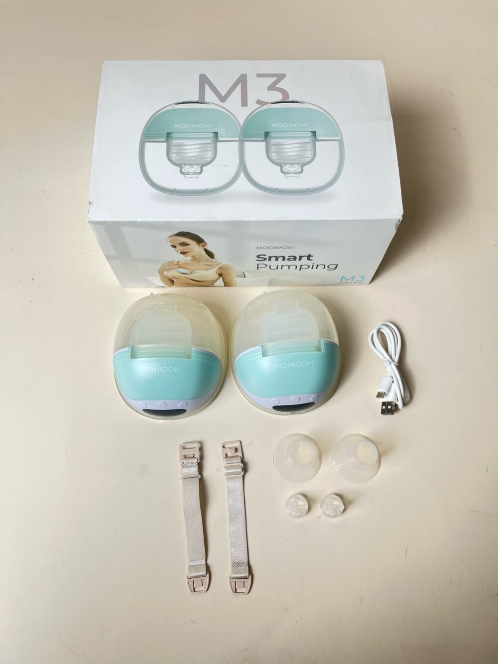 Máy hút sữa đôi không dây Mooimom M3 ( full box) - Ảnh 9