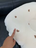 Gối chóng trào ngược Rototo bebe vải cotton lụa mát hoạ tiết gấu màu be - Ảnh 6