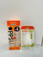 Set bình sữa Wesser cổ hẹp 250ml nhựa PPSU (size núm: 4/6m) & núm ti Wesser (size: 7m+) - Ảnh 7